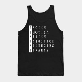 Resist : 45th president political protest Tank Top